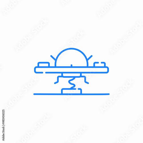 ufo ride icon sign vector