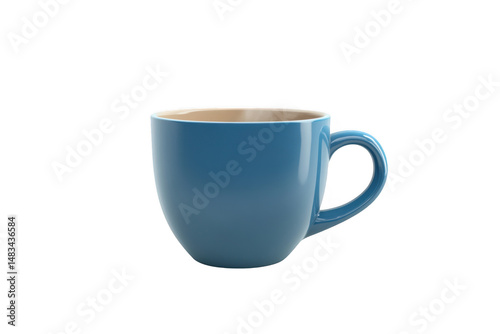 Wallpaper Mural Ceramic coffee mug blue color isolated on black background Torontodigital.ca