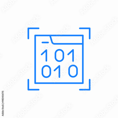 web code icon sign vector
