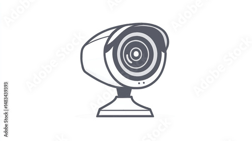 Security Camera Icon Surveillance Monitoring Safety Protection CCTV Technology Design