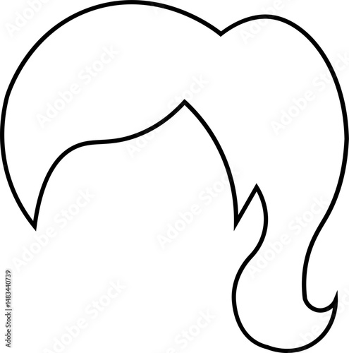 Hairstyle icon set Male Hairstyle Illustration female Hairstyle Illustration Different types of wigs. Black and white vector set of men hairstyle silhouettes Hairstyle icon set editable perfect vector