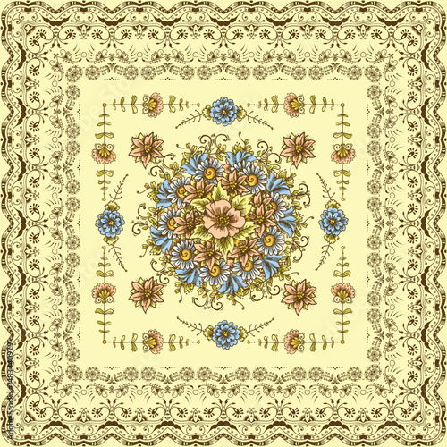 Best motive for print on fabric or papper.