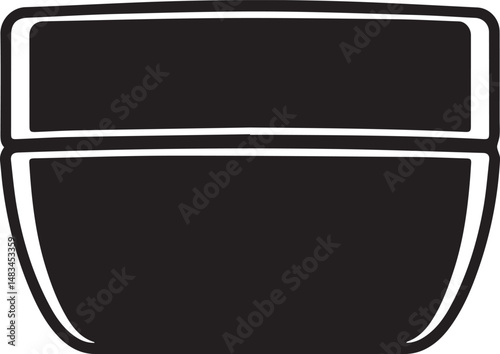Cosmetic Case Silhouette Vector | Clean Black Vector Art for Spa and Beauty Illustration