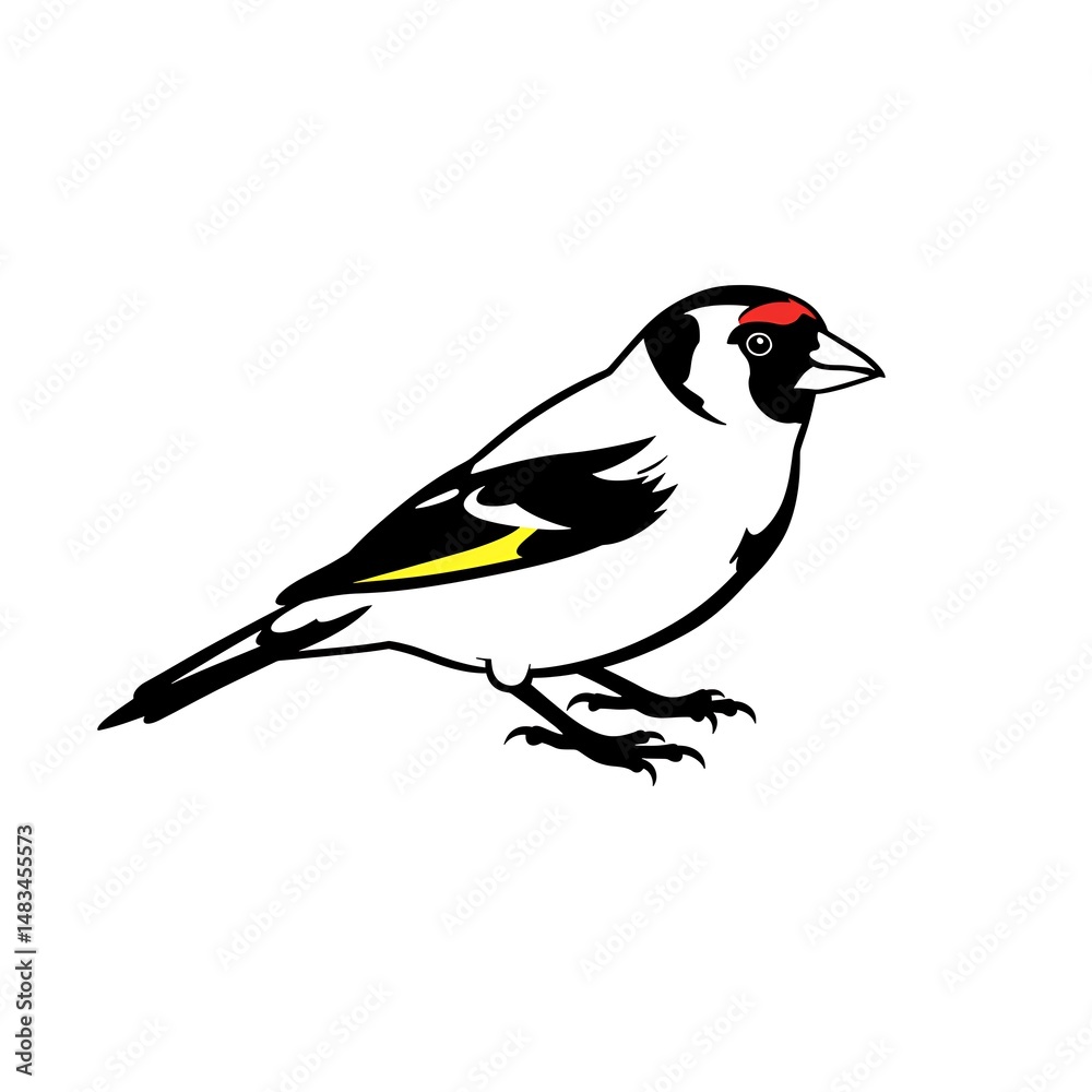 Obraz premium Bold Strokes, Avian Elegance AI Generated