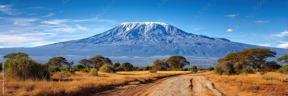 Naklejka premium photo of mount kilimanjaro