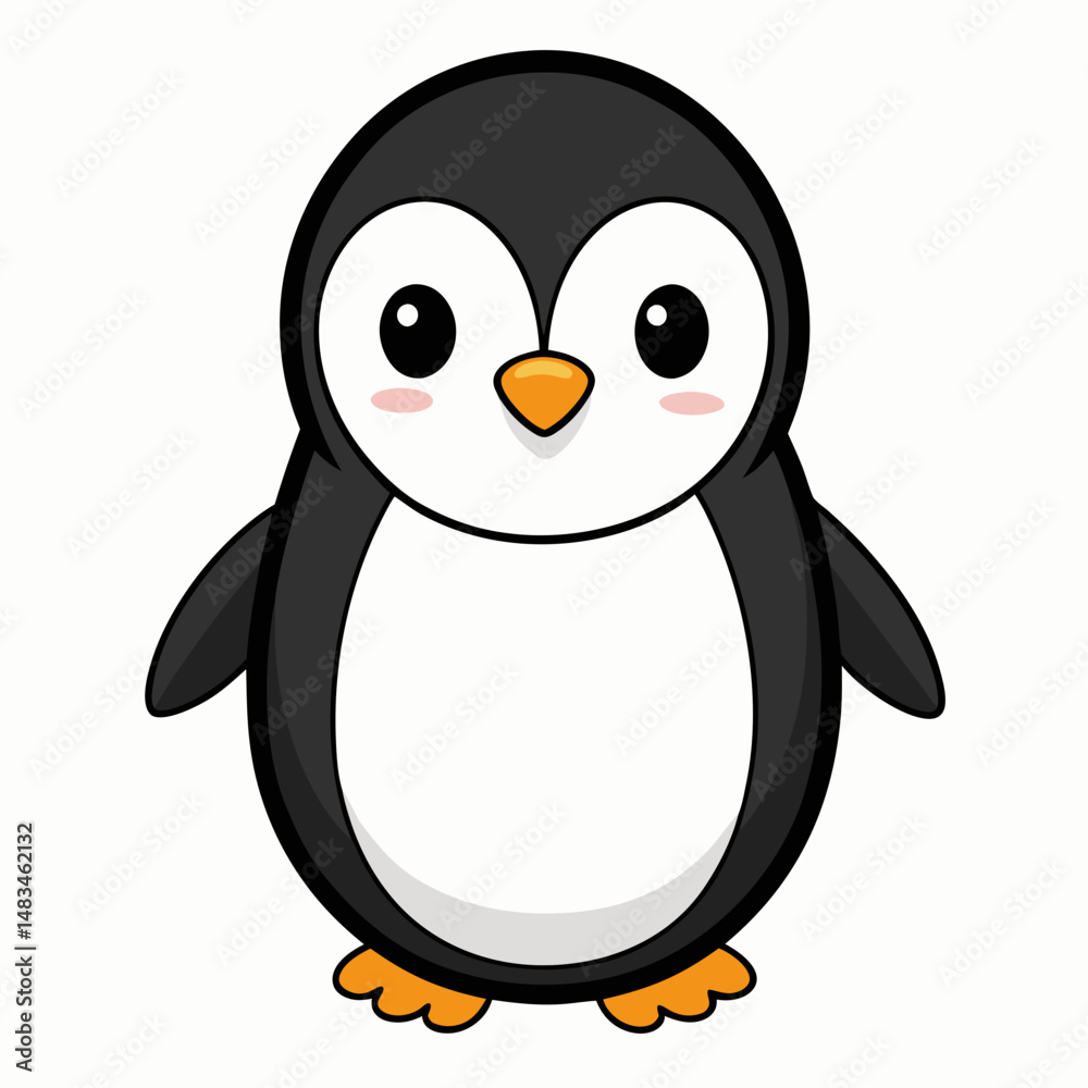 Obraz premium penguin on a white background