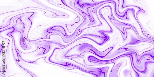 Abstract horizontal background with colorful waves. Liquid wavy marble texture. Creative background colorful blue liquid paint. Bright and shinny pink background for any graphics design. 
