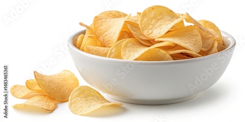 Crispy Potato Chips in Whit...