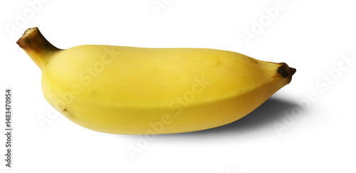 Ripe Yellow Banana Isolated on Transparent Background