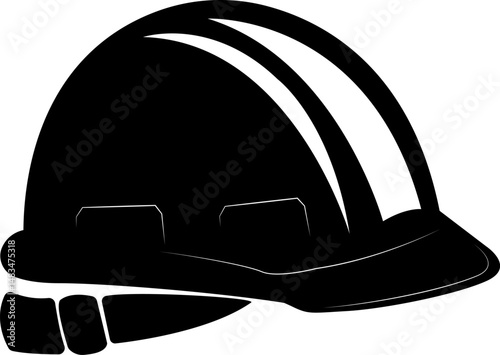 Construction helmet. Protective headgear designed to ensure safety at construction and production sites. Personal protective equipment. Construction helmet.