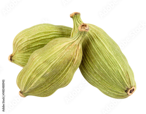 Wallpaper Mural Three cardamom pods forming a triangle on transparent background Torontodigital.ca