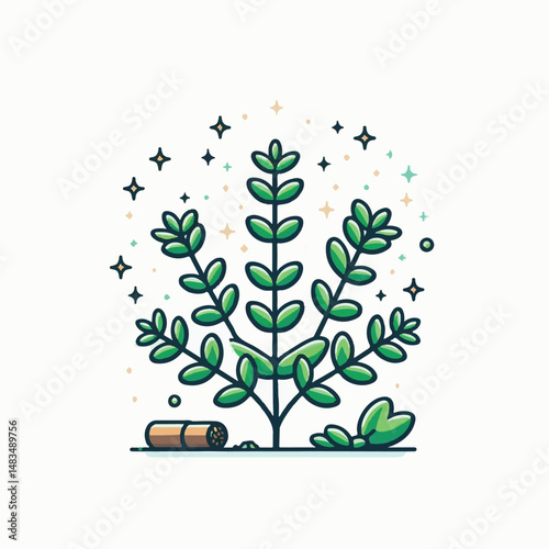 herb, leaf, thyme, food, green, healthy, ingredient, spice, background, herbal, fresh, plant, closeup, organic, aromatic, nature, isolated, macro, freshness, natural, white, cooking, medicine, herbs, 