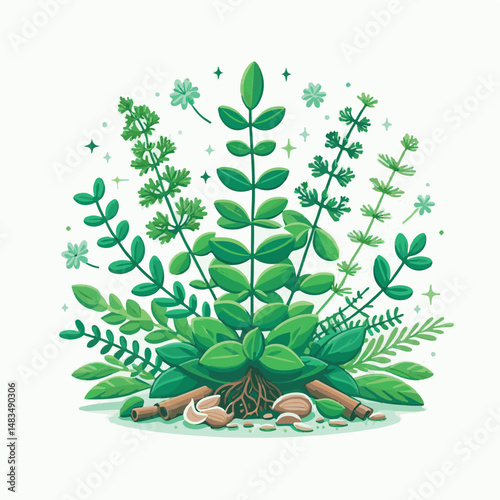 herb, leaf, thyme, food, green, healthy, ingredient, spice, background, herbal, fresh, plant, closeup, organic, aromatic, nature, isolated, macro, freshness, natural, white, cooking, medicine, herbs, 