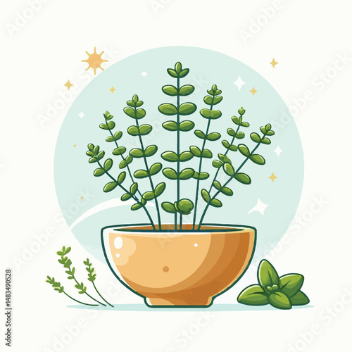 herb, leaf, thyme, food, green, healthy, ingredient, spice, background, herbal, fresh, plant, closeup, organic, aromatic, nature, isolated, macro, freshness, natural, white, cooking, medicine, herbs, 