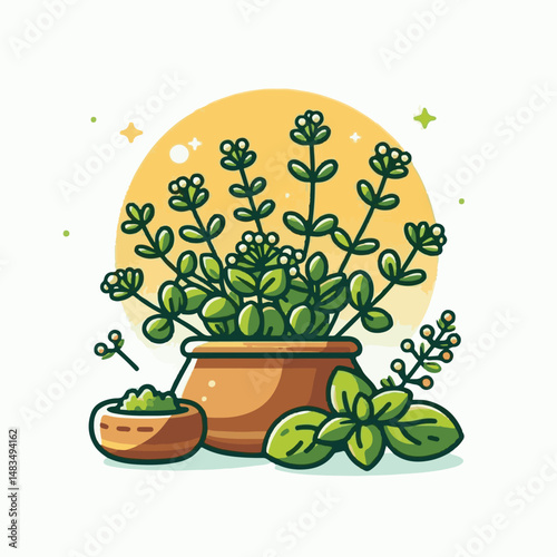 herb, leaf, thyme, food, green, healthy, ingredient, spice, background, herbal, fresh, plant, closeup, organic, aromatic, nature, isolated, macro, freshness, natural, white, cooking, medicine, herbs, 
