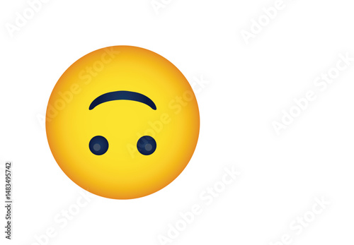 smiley face on white background