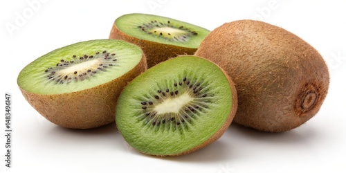 Three Halved Kiwis, Close-u...