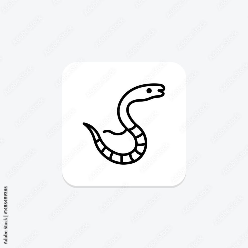 Obraz premium Sea Snake, vector, pixel perfect, illustrator file