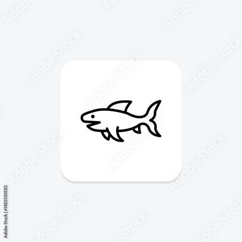 Frilled Shark, vector, pixel perfect, illustrator file