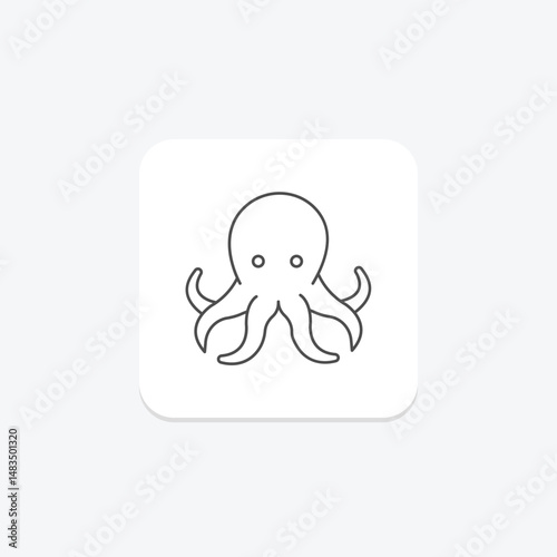 Octopus, vector, pixel perfect, illustrator file