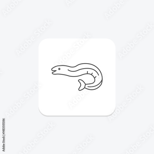 Eel, vector, pixel perfect, illustrator file