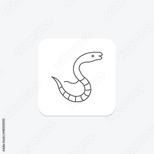 Sea Snake, vector, pixel perfect, illustrator file