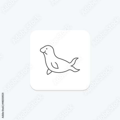 Seal, vector, pixel perfect, illustrator file