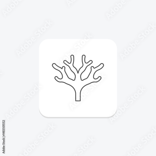 Fan Coral, vector, pixel perfect, illustrator file