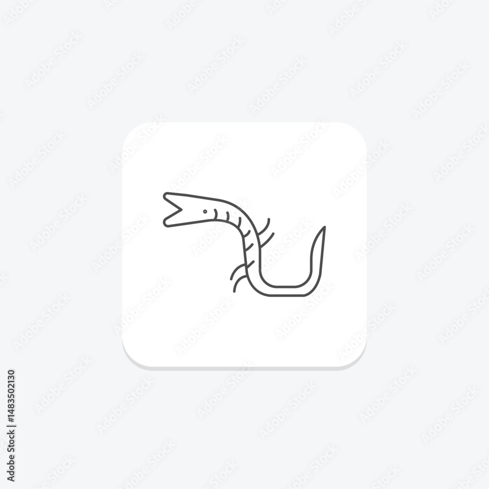 Obraz premium Pipefish, vector, pixel perfect, illustrator file