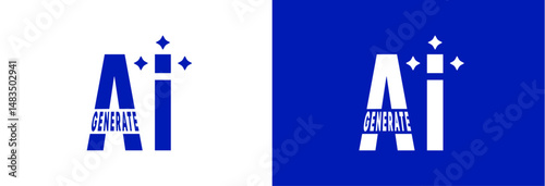 Artificial intelligence AI processor setting vector icon web site, logo, social media. vector	illustration concept