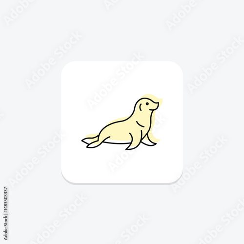 Sea Otter, vector, pixel perfect, illustrator file