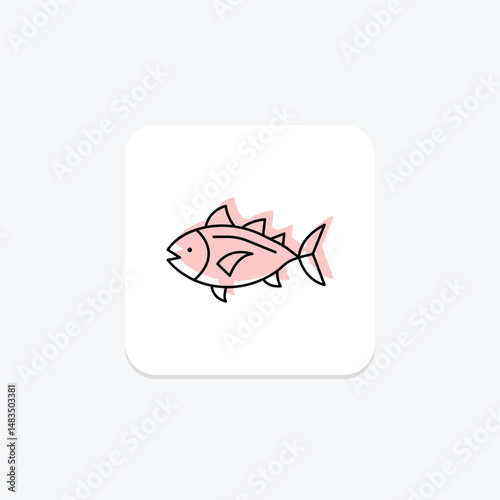 Tuna, vector, pixel perfect, illustrator file