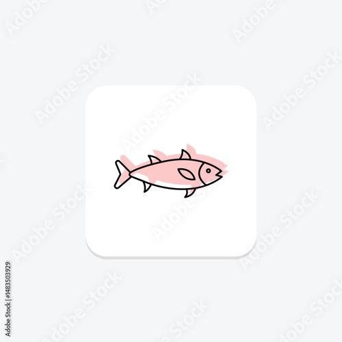 Mackerel, vector, pixel perfect, illustrator file