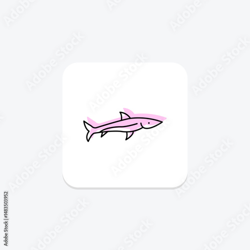 Needlefish, vector, pixel perfect, illustrator file