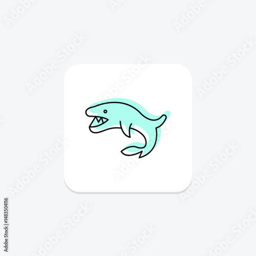 Cookiecutter Shark, vector, pixel perfect, illustrator file