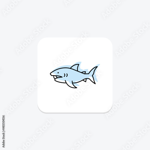 Megamouth Shark, vector, pixel perfect, illustrator file