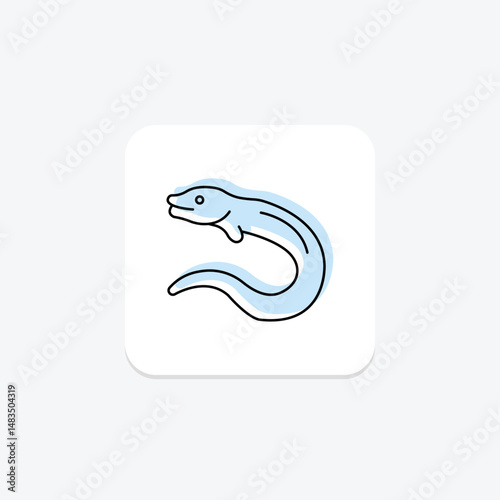 Moray Eel, vector, pixel perfect, illustrator file