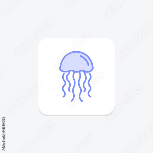 Jellyfish, vector, pixel perfect, illustrator file