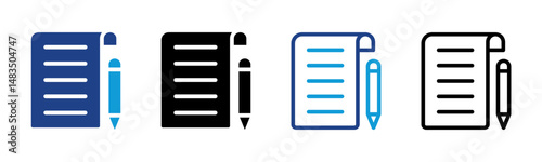 Planning icon sheet multiple style collection