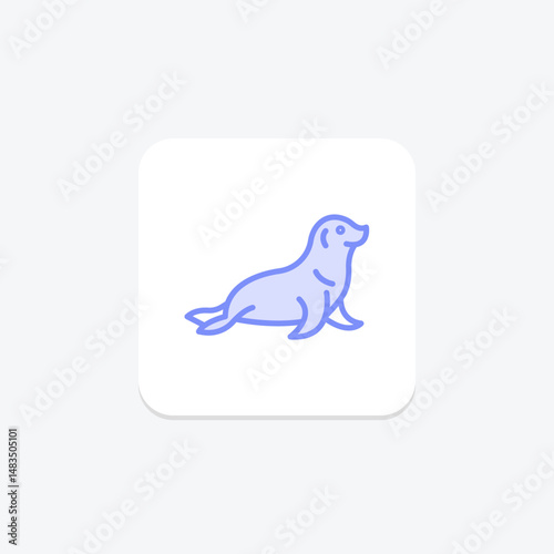 Sea Otter, vector, pixel perfect, illustrator file