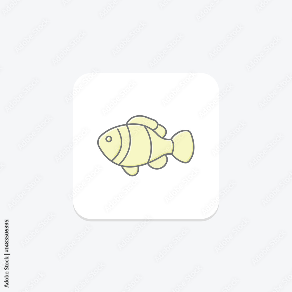 Fototapeta premium Clownfish, vector, pixel perfect, illustrator file