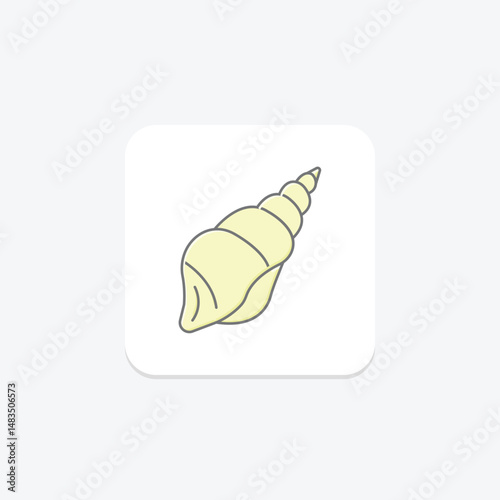 Seashell, vector, pixel perfect, illustrator file
