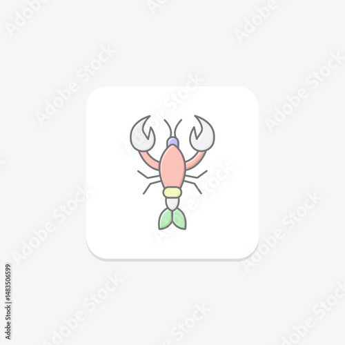 Lobster, vector, pixel perfect, illustrator file