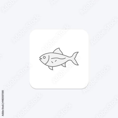 Jackfish, vector, pixel perfect, illustrator file