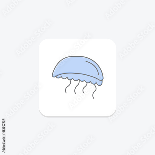 Portuguese Man O' War, vector, pixel perfect, illustrator file