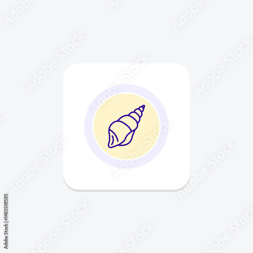 Seashell, vector, pixel perfect, illustrator file