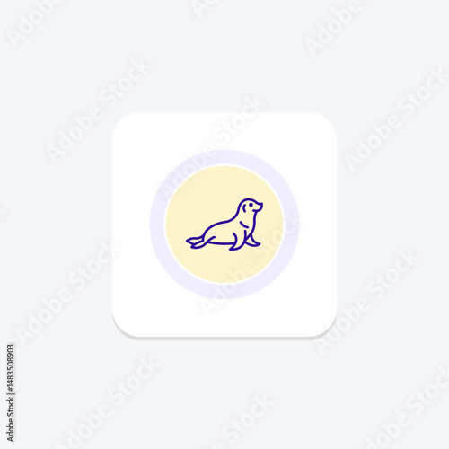 Sea Otter, vector, pixel perfect, illustrator file
