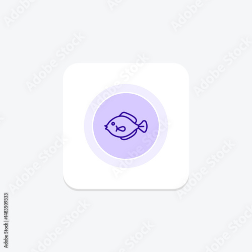 Flounder, vector, pixel perfect, illustrator file