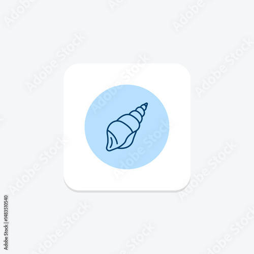 Seashell, vector, pixel perfect, illustrator file