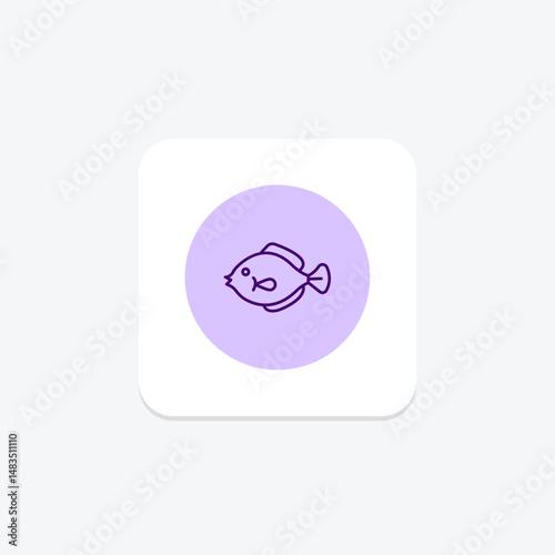 Flounder, vector, pixel perfect, illustrator file